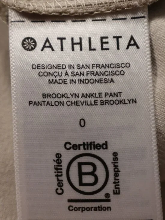 Athleta Brooklyn Mid Rise Ankle Pant Women’s 0 Abalone Beige Travel Lightweight - Picture 11 of 14